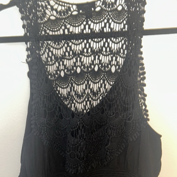 Torrid black dress with open back long. - Picture 2 of 7